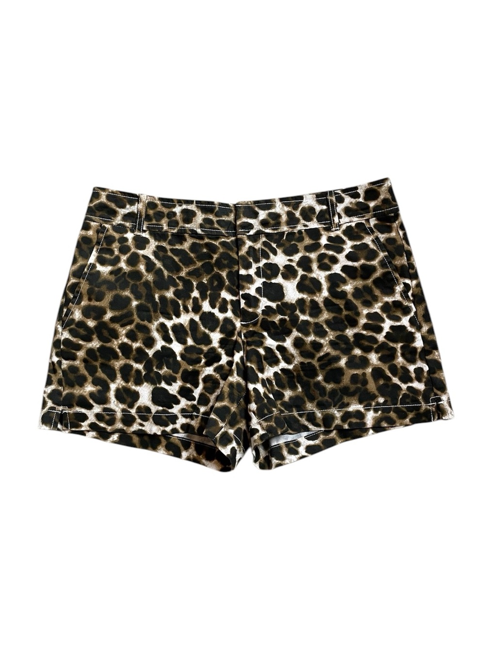 New York & company Leopard Print Women’s Shorts size 6 - Picture 3 of 17
